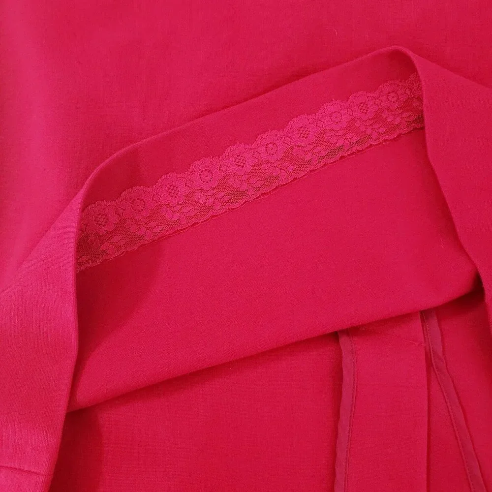 Kate Spade New York Size 6 Sheath Dress Bow Tie Knee‎ Length Sleeveless Red